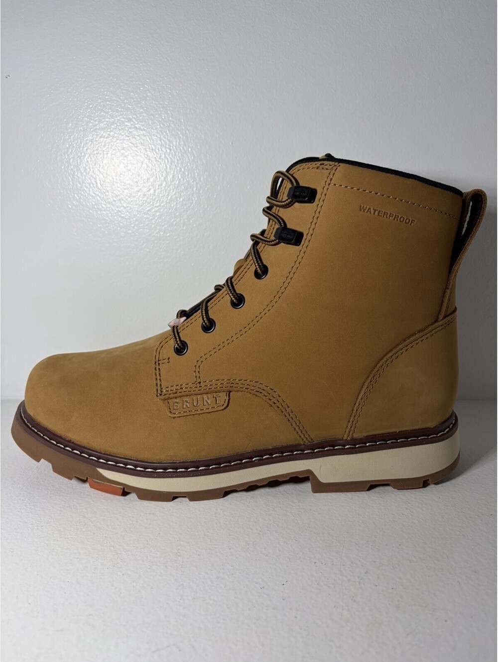 BRUNT SULLIVAN Soft Toe Work Boots - Men’s Size 11.5— Wheat - (NEW IN BOX)